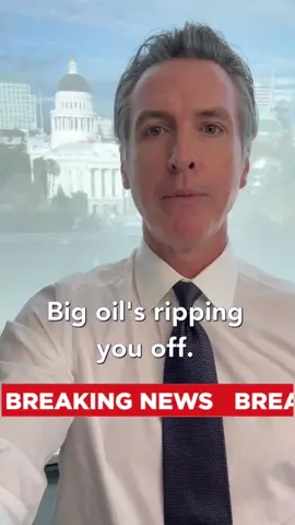 BREAKING: We just proposed the first ever price gouging penalty for Big Oil.