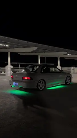 Green underglow >  #subie #gc8 #22b #sti #wrx #jdm #jdmcars #underglow #regamaster #stancenation #whitewheels 