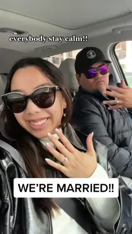 Replying to @itscelesta keeping this a secret was so hard!! get ready for lots of wedding content! #justmarried #sanfrancisco #weddingtiktok 