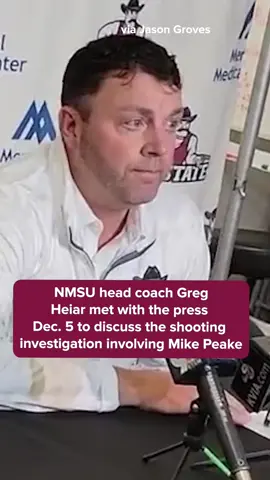 New Mexico State head coach Greg Heiar met with the media Dec. 5 and reporters asked about the ongoing investigation. #collegebasketball #gregheiar #mikepeake #newmexicostatebasketball 