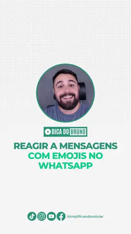 COMO REAGIR A MENSAGENS NO WHATSAPP COM EMOJIS #whatsapp #emoji