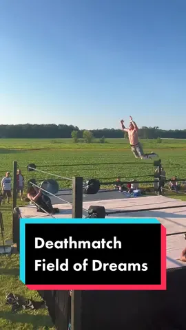 Deathmatch Field of Dreams at #gcw Backyard Wrestling 4 #gcwwrestling #gamechangerwrestling #prowrestling #fieldofdreams #prowrestlingtiktok #deathmatch #WWE 