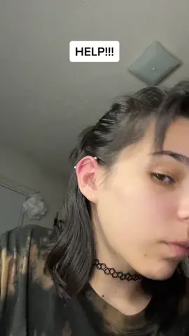Please help, i dont wanna go to the doctors🫠 #industrial #piercing #fypシ 