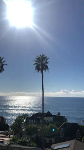 Afternoon sun ☀️ facing the office in #lagunabeach …you can see  #catalinaisland in the distance. 🎶 it’s a beautiful day. ✌🏻❤️😊