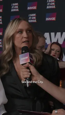 We pitted the reality of glamour against the glamour of reality on the #AACTAs red carpet.  Which would you binge? #SexAndTheCity #RealHousewives #ISawItOnBINGE  