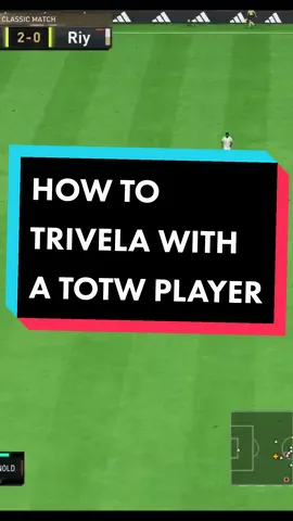 HOW TO TRIVELA WITH A TOTW PLAYER! 👀🔥 #FIFA23 #FUT #Trivela 