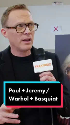 Nothing but the fun: Paul Bettany and Jeremy Pope discuss their work as Andy Warhol and Jean-Michel Basquiat in The Collaboration, now playing at Manhattan Theatre Club in NYC. #broadway #theatrekid #mcu #pose #art
