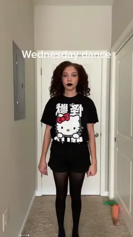 Embrace the cringe #wednesdaydance #wednesdayaddams the carrot is a paid actor 