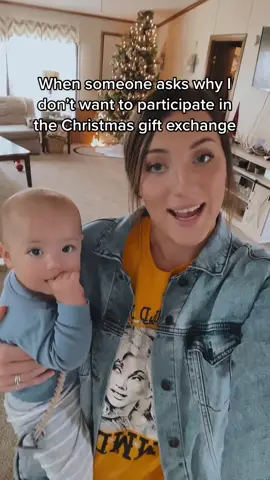 If we’re being honest 😂 #MomsofTikTok #sahm #fyp #foryou #momcomedy #momtok #lifewithkids #broke #7dollarstomygotdamname #christmas #giftexchange being a stay at home mom we gotta cut back on the Christmas gifts this year 😂