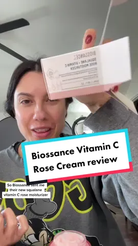 trying the new @BIOSSANCE vitamin c rose cream!!  @influenster #brightbybiossance #glowbybiossance #gifted 