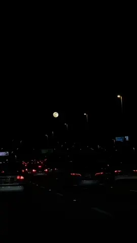 My view with moon 🌝 #latenightdrives #moon #fullmoon #latenightskymoon #fyp 