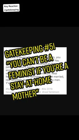 There's no expected way to live your life - there's a load of ways. Even if you still want to live the most known way #gatekeeping #stayathomemom #feminism #patriarchy #equalrights #woke #breakthemold #feminist #egalitarian #dontgetmarried #marriage #foryou #fyp