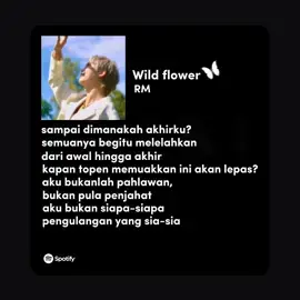 Membalas @hppyboys07 lirik nya deep bgt🥺 #wildflower #rm #bts #army #kpoplyrics 