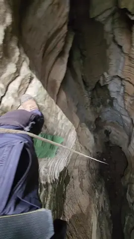 sitting at the edge of a 175 foot pit is one of the scariest things ever. Full video coming soon at ActionAdventureTwins on youtube 