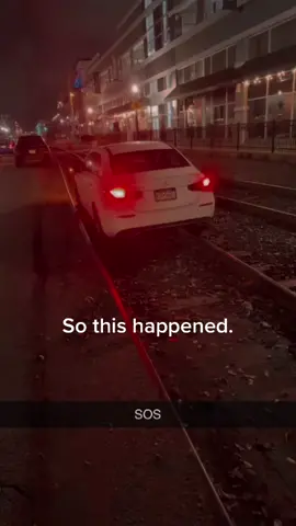 This did not go well. The road just turned into tracks #OhNo #mercedesbenz #mercedes #traintracks #fyp 