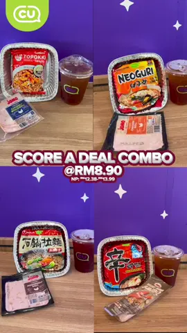 🥳Be the first to cheer on your team during the match⚽️🏃‍♂️ with our thrilling combo🍜🍖🥤 at just RM8.90 only!! Let's Goal⚽️💨! Visit to your nearest CU store and grab the 👉deals!! CU Soon👋 #CUMalaysia #NicetoCU #fypシ #fypシ 