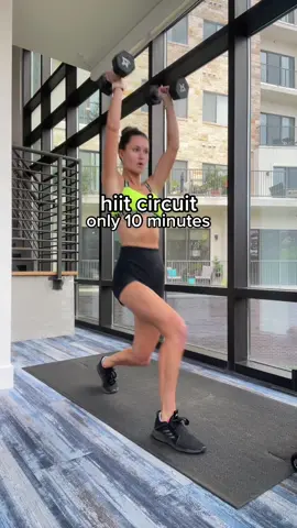 SAVE IT. TAG YO SELF. TAG YO FRIEND. whatever you gotta do to hold yourself accountable to trying this HIIT workout 😏💪🏼  REPEAT 3X | 30SEC. / EXERCISE   - Front to Back Lunge + Press - L - Front to Back Lunge + Press - R - Squat Thrust Arnold Press - Half Burpee + Bicep Curl - Sumo Hops to Sumo DL  - V-Up to Jackknife  - 30 second test    #hiitworkout #fatloss #fitmas  