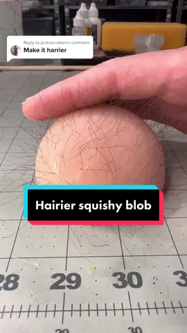 Replying to @jackson.steen It could use more hair but it takes forever to punch them in. #nickpainting #hairpunching #siliconeart #squishymaker 