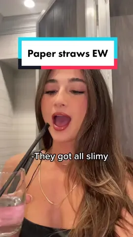 No one wants to see your slobber on a straw 🤢 #paperstraw #paperstrawsaintit #biodegradable #pastastraws #amazonfinds #straws #ediblestraw #weddingideas 