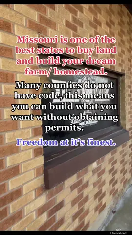 Missouri. Land of the free. Buy land and build your dream home.  #constructionloan #homesteadmama #homesteading 