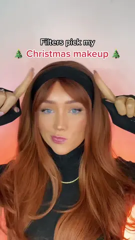 Filters Pick My Christmas Makeup 🎄🎄🎄 how did I do? & who wants a part 2?! #christmasmakeup #makeupchallenge #filterschoosemymakeup #tiktokfilterschoosemymakeup #filterpicksmymakeup 