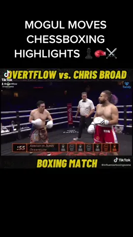 OVERTFLOW VS CHRIS BROAD MOGUL MOVES CHESSBOXING ♟🥊  #mogulmoves #chessboxing #overtflow #abroadinjapan #ludwig #happypunchpromo #gfuelenergy