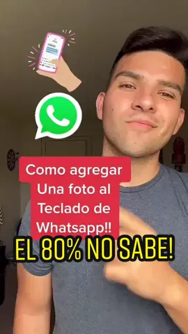 Agrega una fotografía en tu teclado de WhatsApp #tips #tipsandtricks #whatsapp #whatsapptips #teclado #fondos #AprendeEnTikTok 