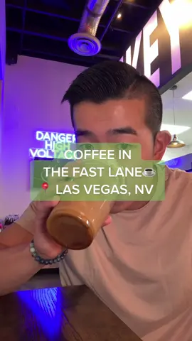 Bikr themed coffee bar with seasonal rotating menu?!☕️🏍Only at Pikey Coffee in Las Vegas, NV #coffee #coffeespot #caffeineaddict #lasvegasfoodie 