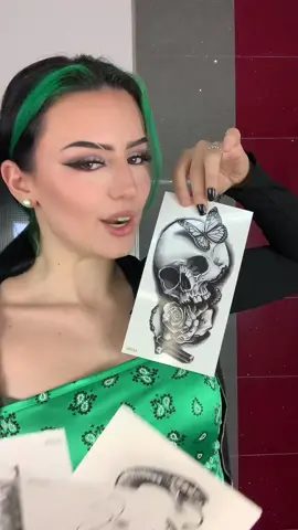 Wie findet ihr es ? 💚🖤 #faketattoo 