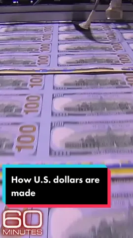 “We love what we do here, making money,” said Charlene Williams, who oversees the production of U.S. paper currency at the Bureau of Engraving and Printing. 60 Minutes visited the bureau to learn how a U.S. dollar is made.