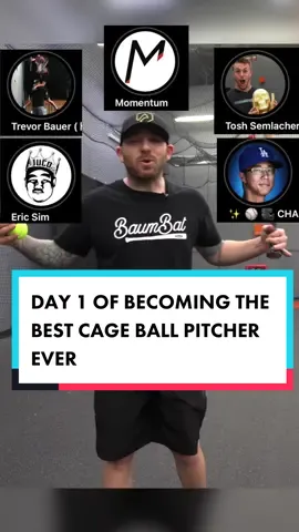 Day 1 to becoming the best Cage Ball pitcher starts now 😤 #baseball #sports #MLB #baseballboys #baseballlife @watch_momentum 