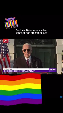 Same sex marriage officially becomes law of the land. Congratulations! #gaymarriage #lgbtqrights #biden2024 
