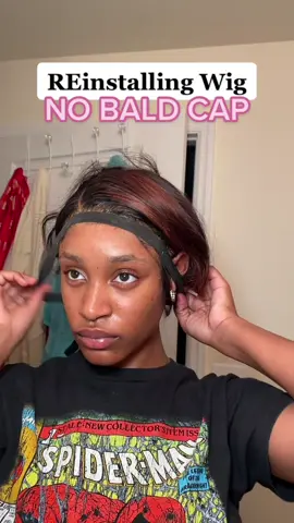 Glueless Wig Install #wiginstall #lacefrontwig #amazonwig #nobaldcap #wigtok #affordablestraightwig #transparentlacewig #amazonwigfinds #wigstyling  #wigtips #wigtutorial #ebinlacebondspray  #blackgirltiktok #wigessentials