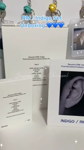 RM / Indigo set unboxing 💙💙💙 #bts #btsarmy #fyp #bighit_official_bts #rm #indigo #btsrm #wildflower #namjoon #kimnamjoon 