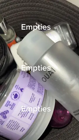 So many good products 🤍 #empties #beauty #musthave #emptieshaul 