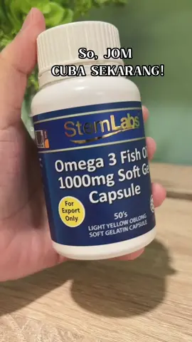 Mana- mana yang belum cuba StemLabs Fish Oil Omega 3 ni rugi besar! Dahlah xde bau hanyir tapi siap ada JAKIM Halal dan kelulusan KKM 🙀🙀 Boleh cuba sekarang! ✨✨😍 #celllabs #stemlabs #fishoil 