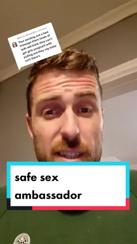 Replying to @dizzyde83 no hate here buddy but my goal on tiktok isn't to be an ambassador for safe sex.. it's to have a bit of fun in this miserable world #pregnant #kids #contraception #banter #joke #ambassador #fyp 