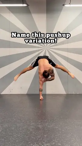 Name this pushup variation 🚀  Most creative name wins😄 #fitnessmotivation #trainingmotivation #bodyweighttraining 
