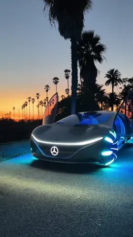 Mercedes-Benz Vision AVTR drive in the LA sunset #cars #avatar #mercedes 