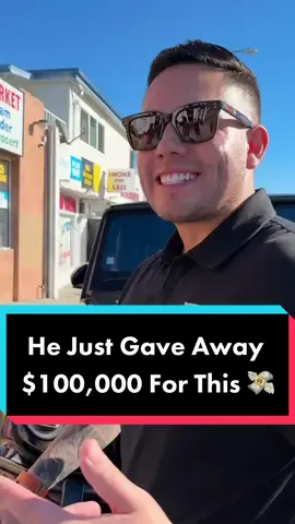 He Just Gave Away $100,000 For This 💸 @paulalexespinoza_ #btc #bitcoin #partner 