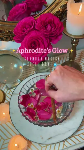 Oh mighty Aphrodite…the queen of self love ✨💖👑 #aphrodite #goddessenergy #selflovespell #spellbowl #glamourmagick #witchtok #crystaljewelry #rituals #selfloveritual #spellwork 