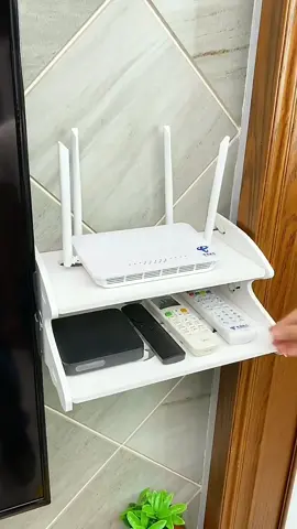 Tv WiFi holder WiFi shelf rack#tv#wifi#tvshelf#tvrack#tvholder#wifiholder#sqmldh#fyp#foryou#homeliving#household#livingroom