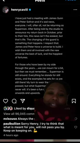 Why they gotta do him like that! Atleast it wasnt on his bday! This time #superman #henrycavill #henrycavillfans #henrycavillsuperman #wb #warnerbros #jamesgunn #movietok #TheRealPussinBoots #dceu #snyderverse #dcsuperman #manofsteel #batmanvssuperman 