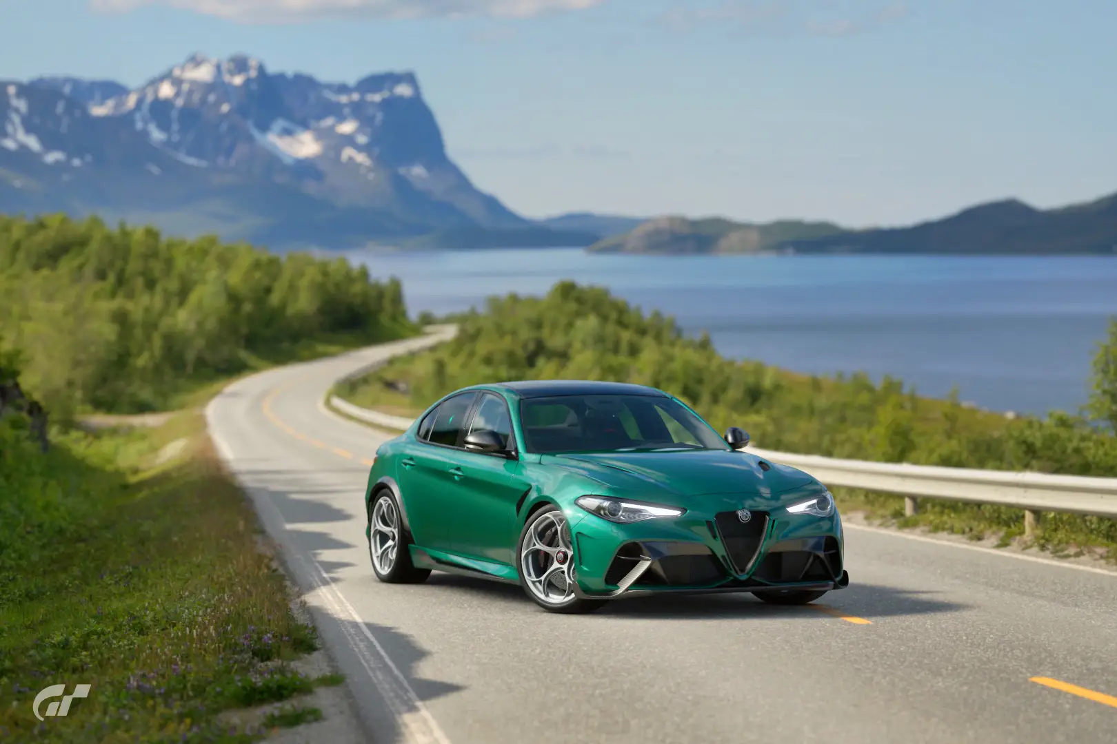 Nouvelle venue dans le monde de Gran turismo 7 depuis aujourd’hui, l Alfa Romeo Giulia GTAm ici en livree Verde Montreal 😍😍 #alfa #alfaromeo #giulia #giuliagtam #granturismophotography #gt7 #granturismo #makegreengreatagain #verdemontreal 