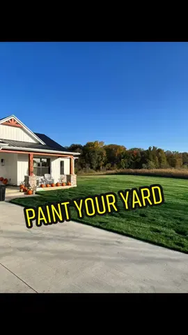 We turf paint yards twice a year.         🥇during the summer when the grass is dry and dormant. 🥈end of the year before weather gets below freezing.   Non toxic, biodegradable, earth and pet friendly. Last up to 4 months for us! @turfpainting  #tiktok #landscaping #satisfying #turfpaint #fyp 