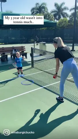 Tennis with My 3-Year-Old Son 👶🎾 #tennis #tenniscoach #tenniskid 