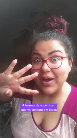 4 formas de dizer que vai embora em Libras 🤟 coloca nos comentários se vc já conhecia todas ou se ta aparecendo agora ❣️