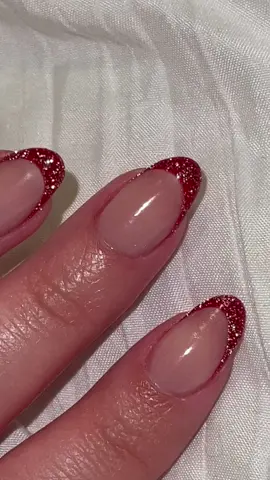 i love my nail tech ❤️🥺  #nails #TheRealPussinBoots #nailtech #reflectivenails #nailart #french #rednails #fyp #fypシ #foryoupage 