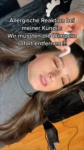 Allergische Reaktion nach der Wimpernverlängerung 🤍🔍 #allergy #wimpern #fy #viral #lashes #lashextensions 