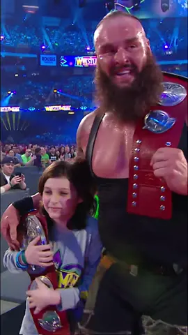 Nicholas had quite the debut! 😂 #WWE #WrestleMania #BraunStrowman 
